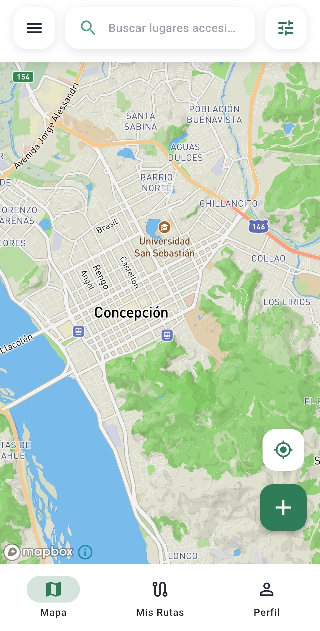 Pantalla de inicio